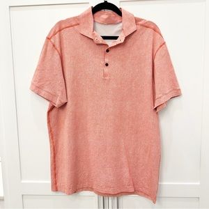 LULULEMON | Salmon Polo Shirt Size XL